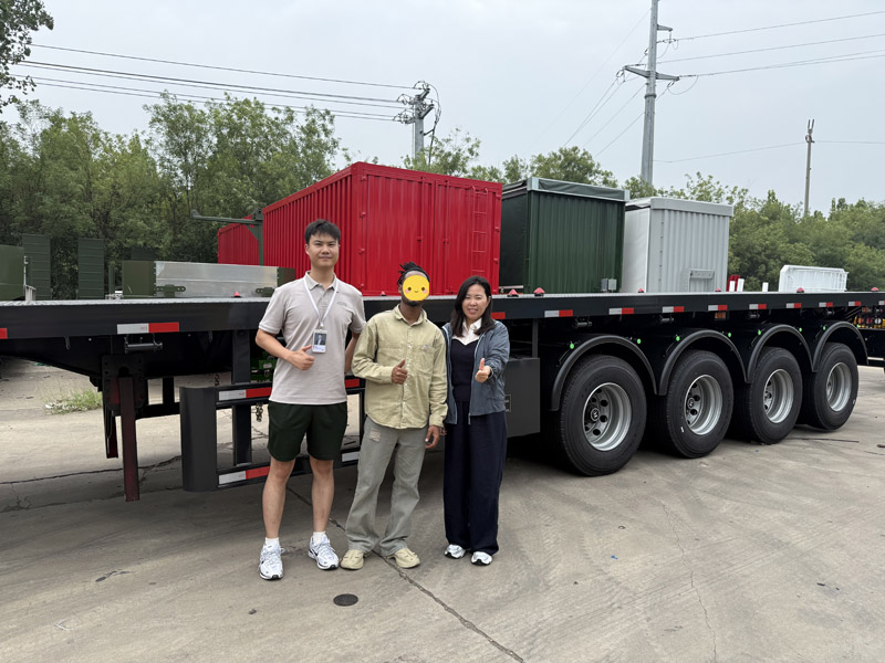 Clientes do Turcomenistão visitam a Luyi Factory, com foco em semirreboques basculantes traseiros de 3 eixos e demonstrando intenção de cooperar