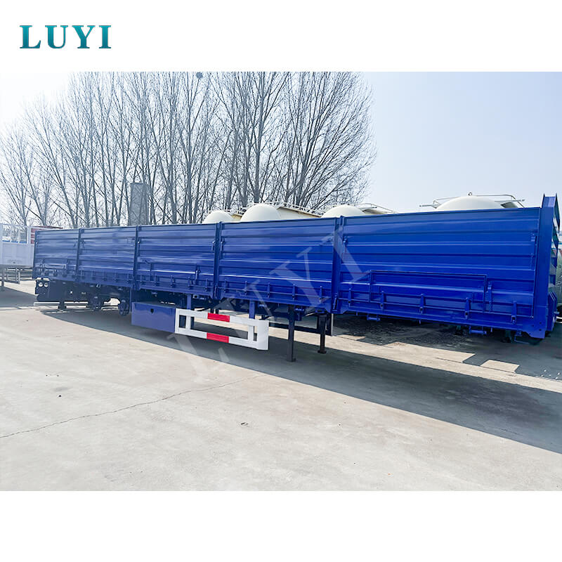 Semirreboque de painel lateral removível de 3 eixos Luyi enviado com sucesso para a Zâmbia, aprofundando a cooperação logística China-África