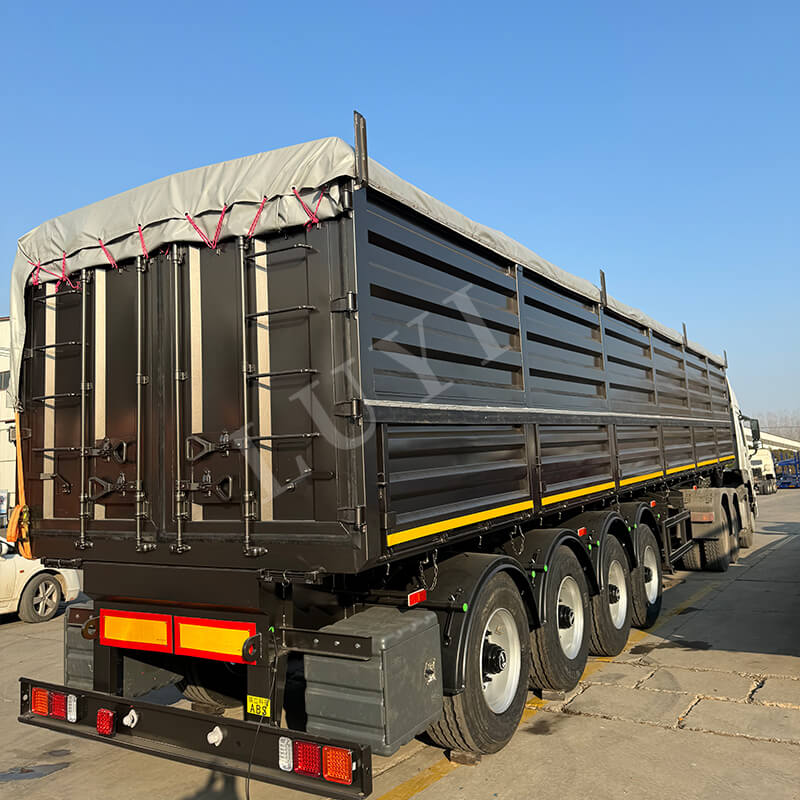 Atendendo com precisão à demanda: semirreboque basculante Luyi de 4 eixos e 80 toneladas segue para a Guiana