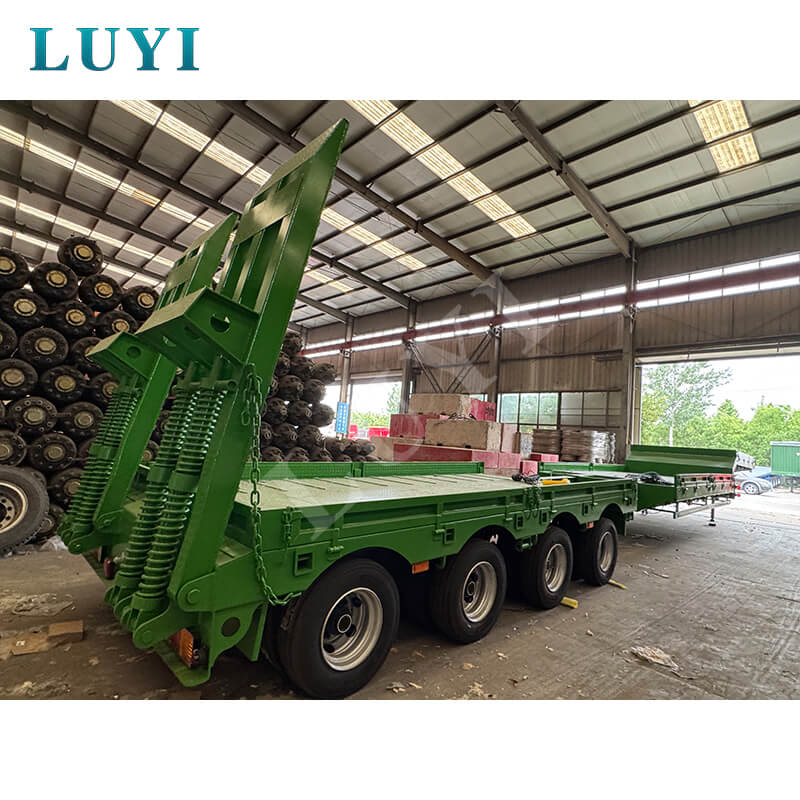 Semirreboques baixos de 4 eixos Luyi enviados para o Equador, capacitando o transporte pesado para infraestrutura na América do Sul