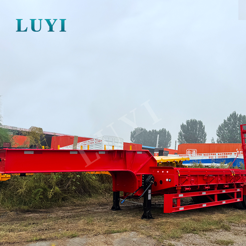 Guia de compra de semirreboque de plataforma baixa de 3 eixos para equipamentos pesados ​​e transporte de carga de grandes dimensões