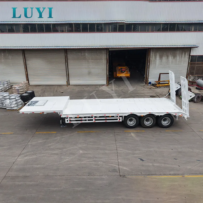 Melhor projeto de semi-reboque rebaixado para transporte de escavadeiras pesadas
