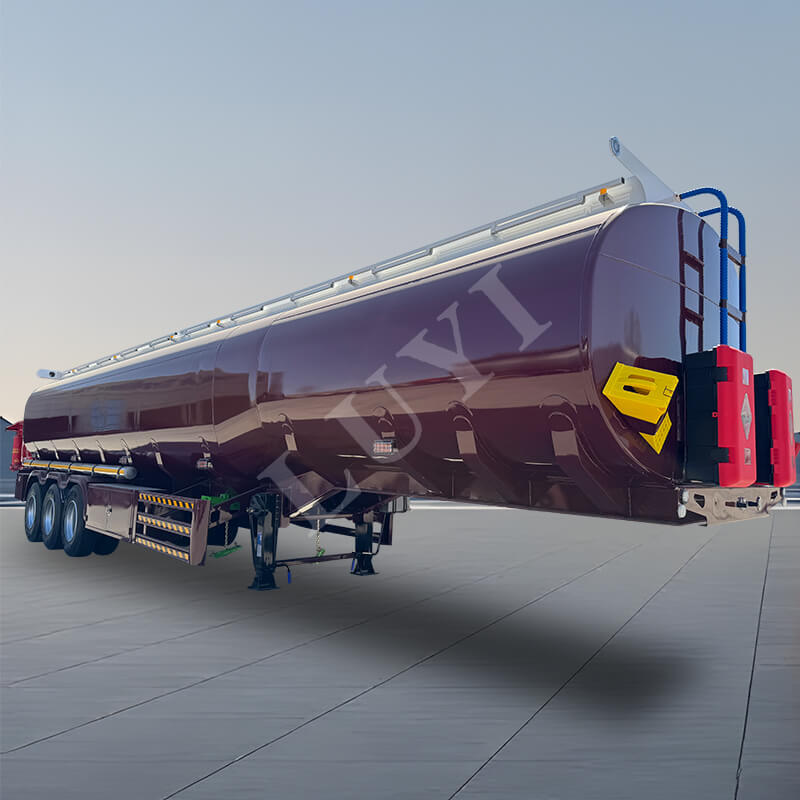 Semirreboque tanque de óleo de aço carbono com 3 eixos e 0 cúbicos Semirreboque tanque de óleo de aço carbono com 3 eixos e 0 cúbicos