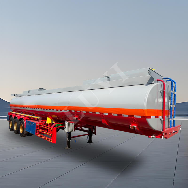 Semi-reboque tanque de óleo de 3 eixos e 35.000 litros