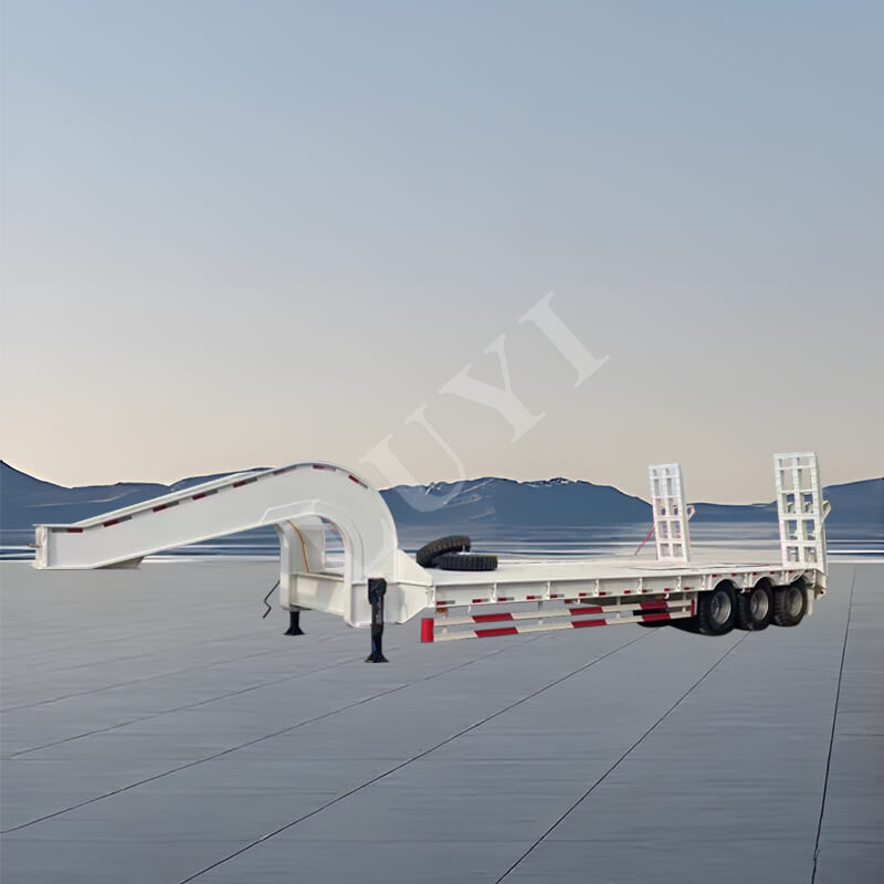 Reboque baixo de 3 eixos e 40 toneladas