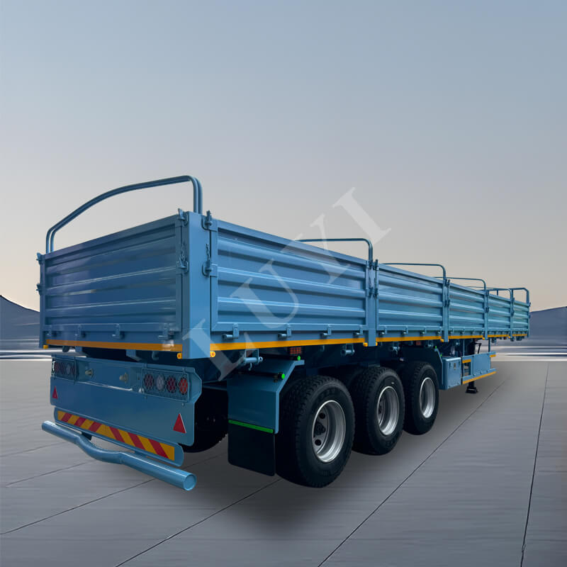 Semirreboque de estaca para granel sólido com 3 eixos e 60 toneladas