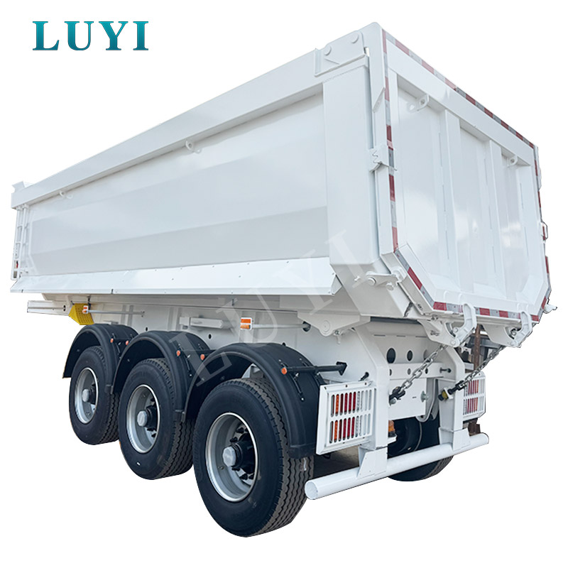 Semirreboque basculante traseiro em forma de U com 3 eixos e 60 toneladas