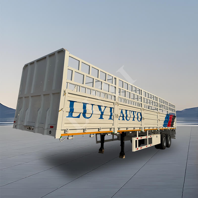 Semi-reboque de cerca alta de 30 toneladas e 60 toneladas