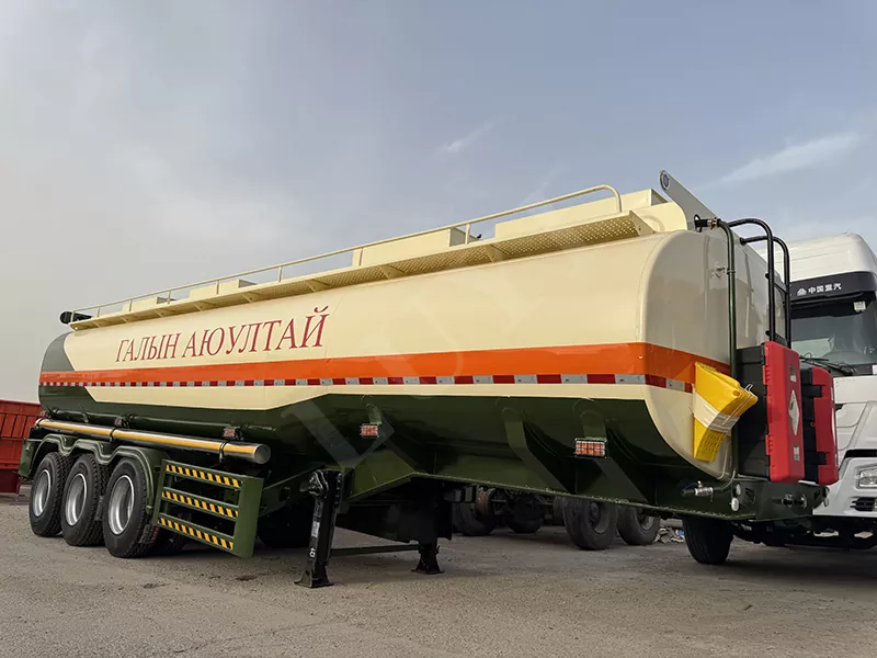 35000 litros 3 eixos de petróleo de petróleo tanque de aço de aço trailer