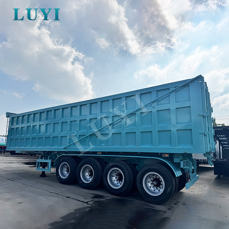 Trailer basculante traseiro de 4 eixos e 80 toneladas