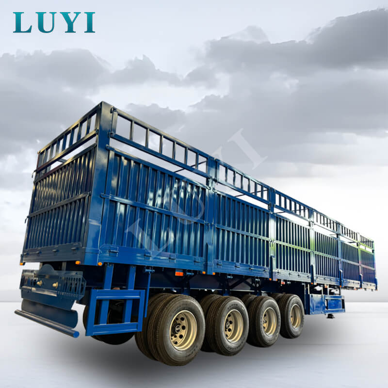 Semirreboque basculante lateral de 4 eixos