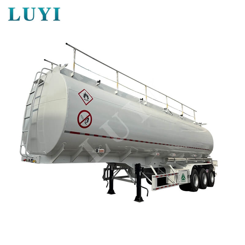 Semirreboque tanque de combustível de alumínio de 42.000 litros com 3 eixos