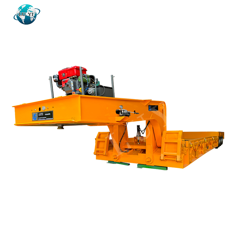 Semirreboque lowboy gooseneck removível de 80 toneladas Semirreboque lowboy gooseneck removível de 80 toneladas
