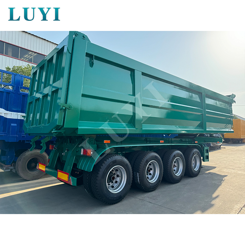 Aumentando as cargas úteis para Uganda: como os reboques basculantes de 4 eixos da LUYI estão impulsionando a eficiência da construção e da mineração