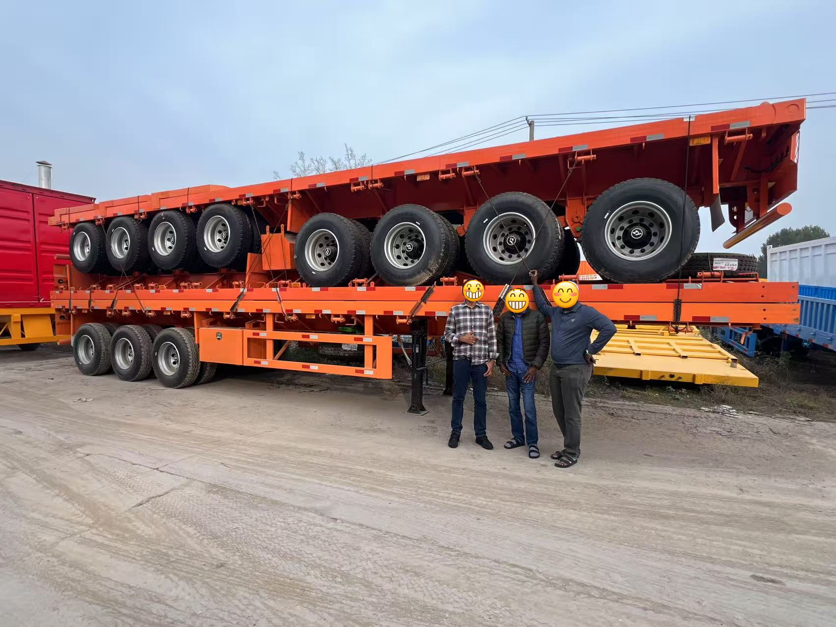 Como a LUYI ajudou um cliente de logística da Tanzânia a atualizar o transporte regional de carga com três reboques planos