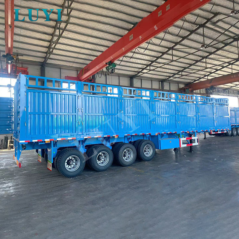 Reboque de parede lateral de 3 eixos LUYI: a escolha do profissional para transporte seguro de carga a granel