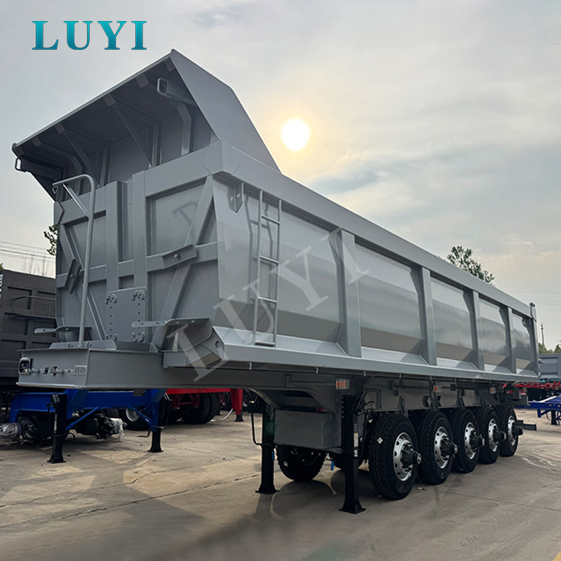 Semi-reboque basculante traseiro LUYI Grey Five-axis