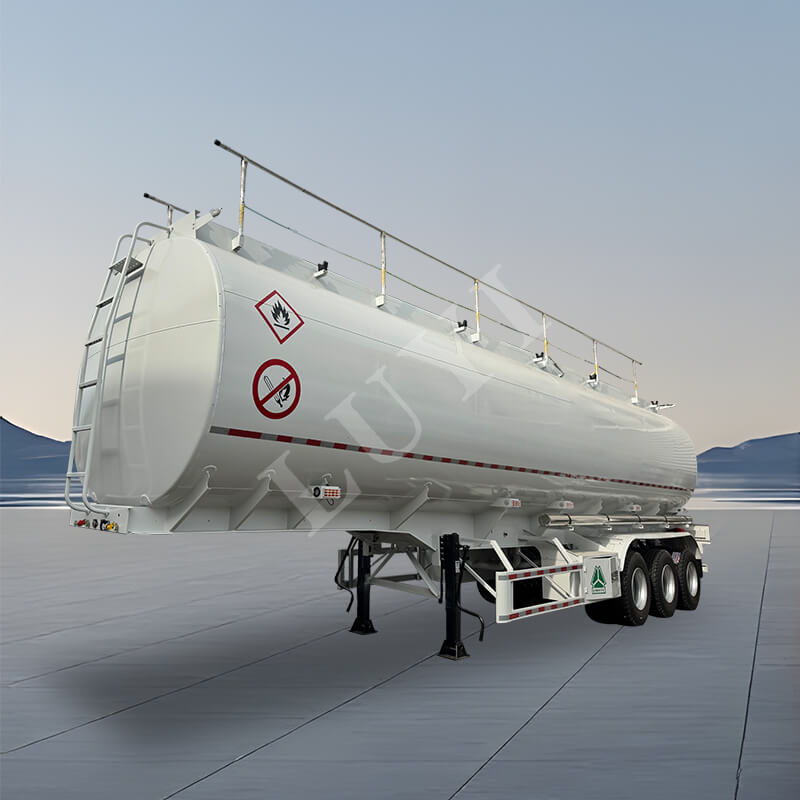 Semirreboque tanque de óleo de três eixos 45/metro cúbico Semirreboque tanque de óleo de três eixos 45/metro cúbico